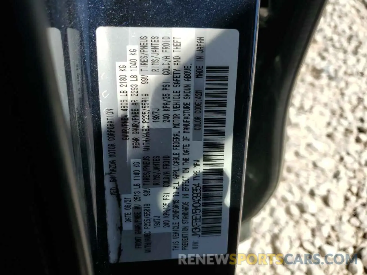 13 Photograph of a damaged car JM3KFBEY5M0439354 MAZDA CX-5 2021