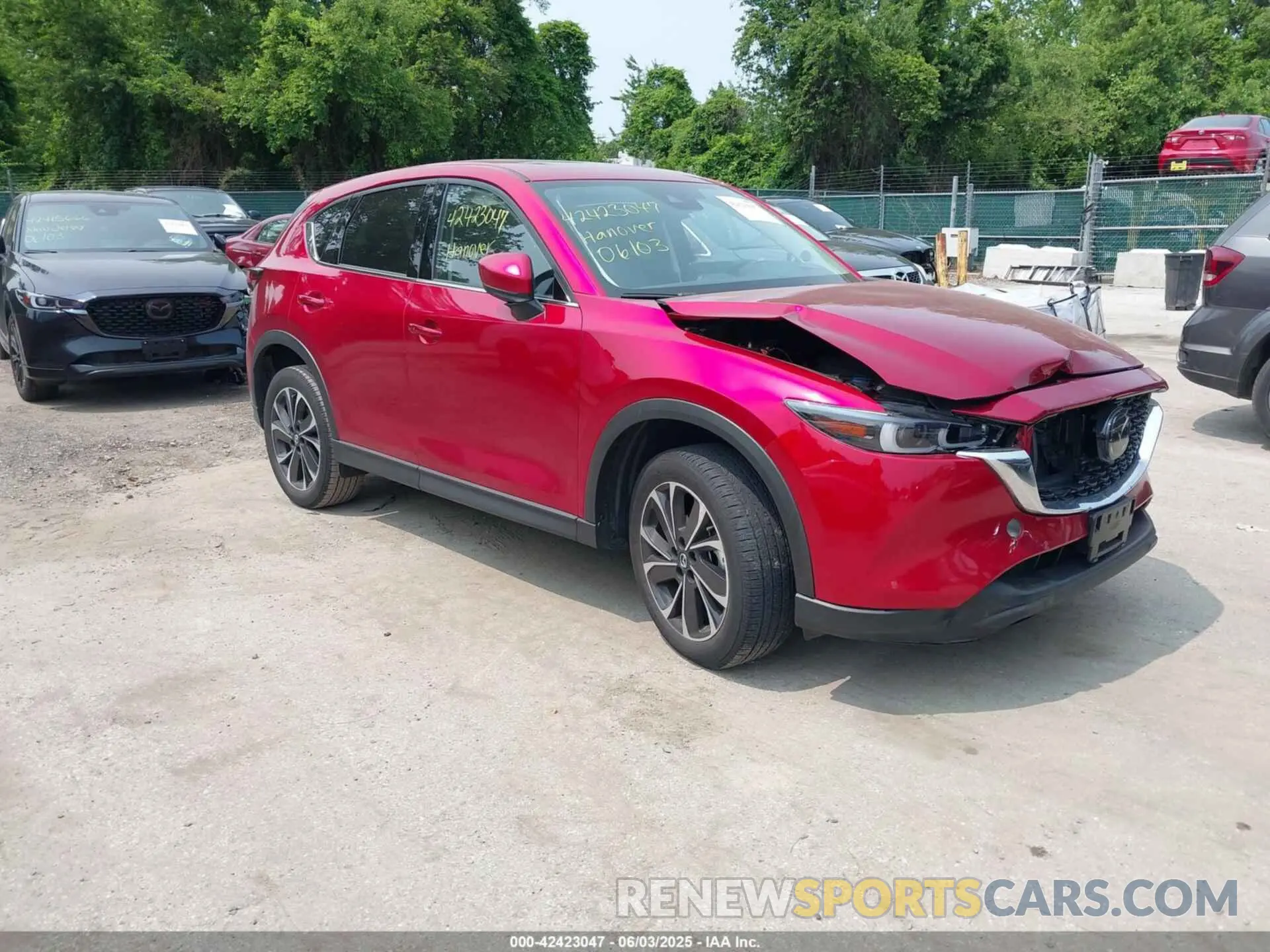 1 Photograph of a damaged car JM3KFBEM0N0635023 MAZDA CX-5 2022