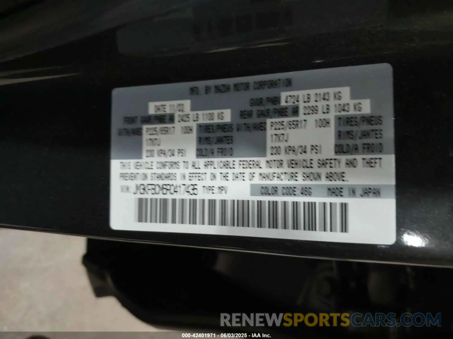 9 Photograph of a damaged car JM3KFBCM6R0417435 MAZDA CX-5 2024
