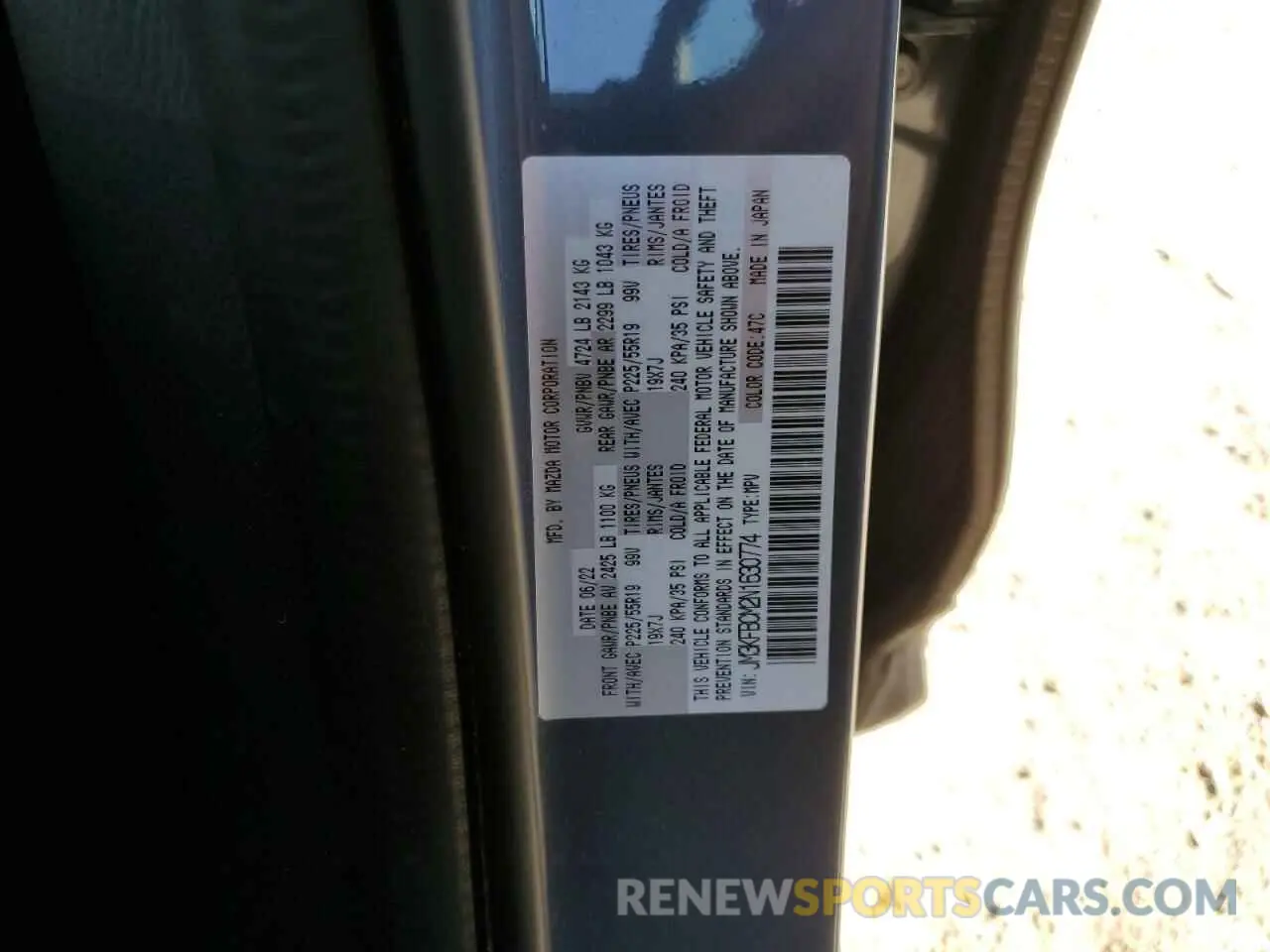 13 Photograph of a damaged car JM3KFBCM2N1630774 MAZDA CX-5 PREFE 2022