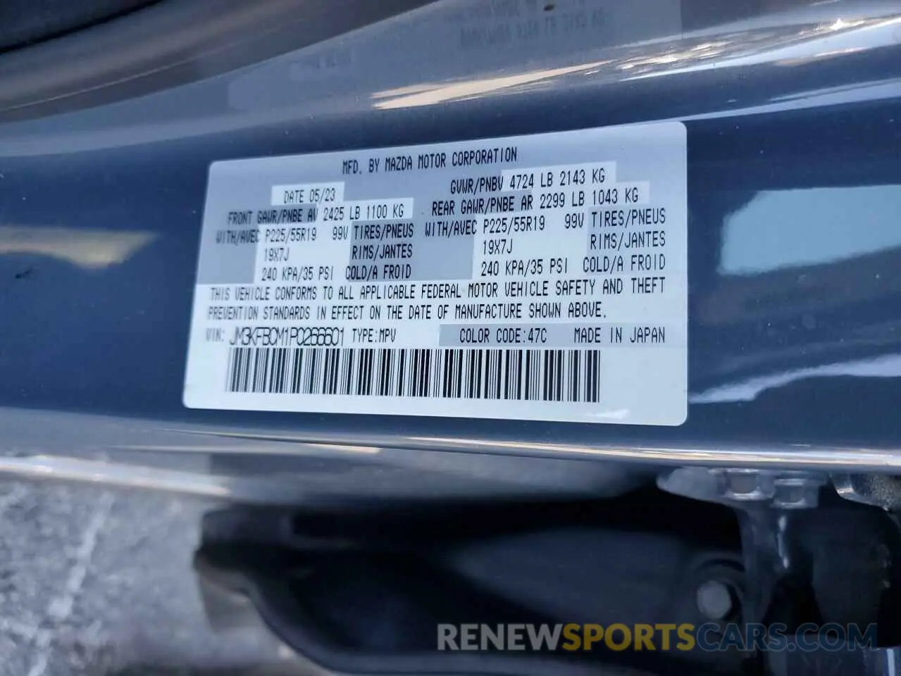13 Photograph of a damaged car JM3KFBCM1P0266601 MAZDA CX-5 PREFE 2023