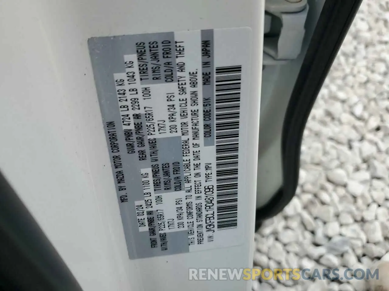 15 Photograph of a damaged car JM3KFBCL1R0481096 MAZDA CX-5 PREFE 2024