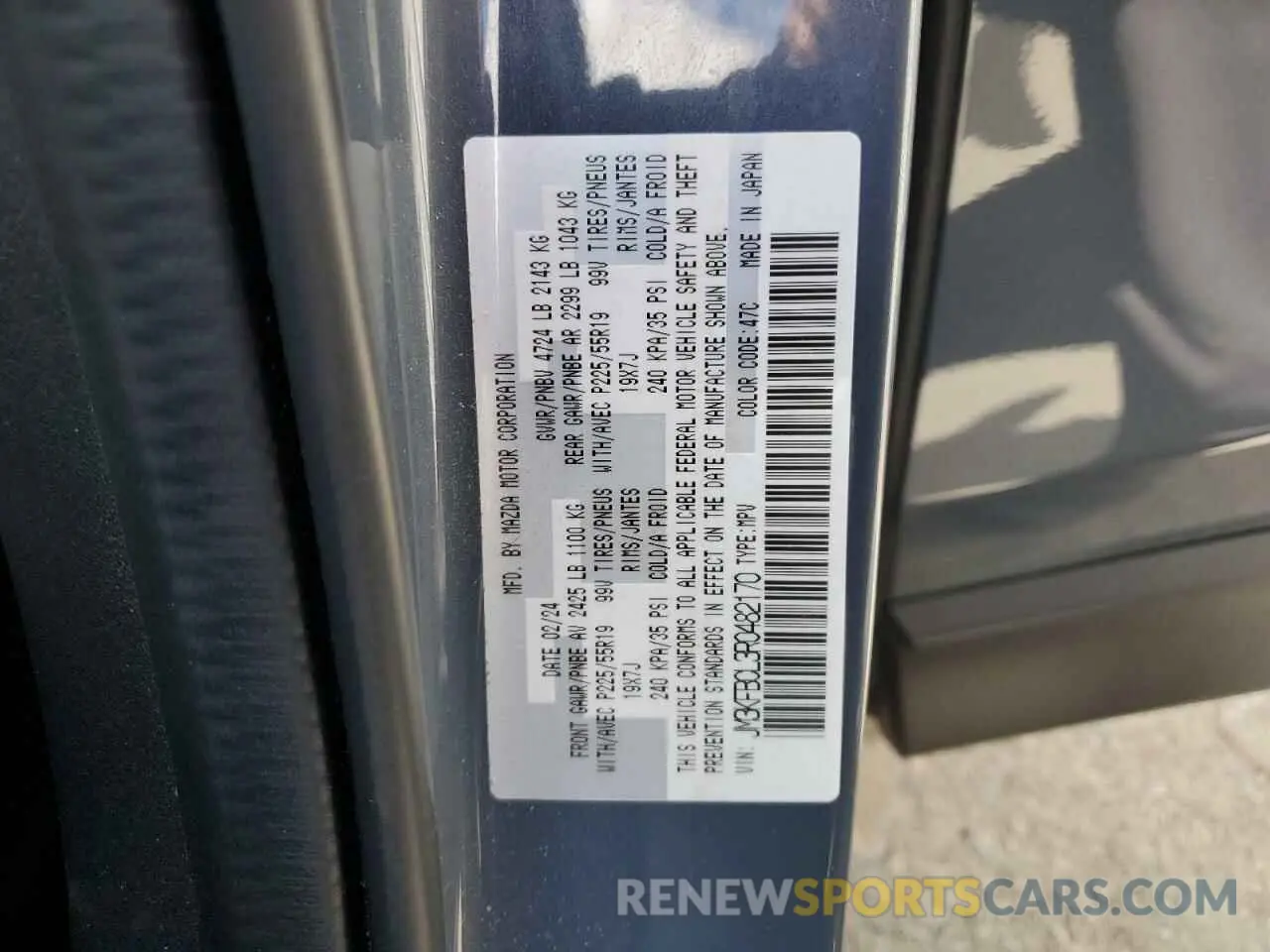 13 Photograph of a damaged car JM3KFBCL3R0482170 MAZDA CX-5 PREFE 2024