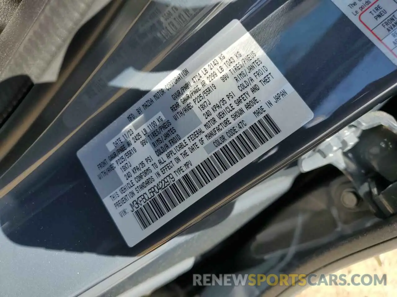 13 Photograph of a damaged car JM3KFBCL6R0422979 MAZDA CX-5 PREFE 2024