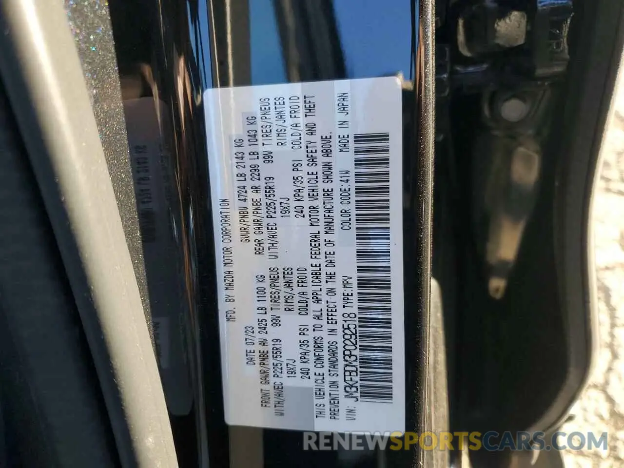 13 Photograph of a damaged car JM3KFBDM3P0292518 MAZDA CX-5 PREMI 2023