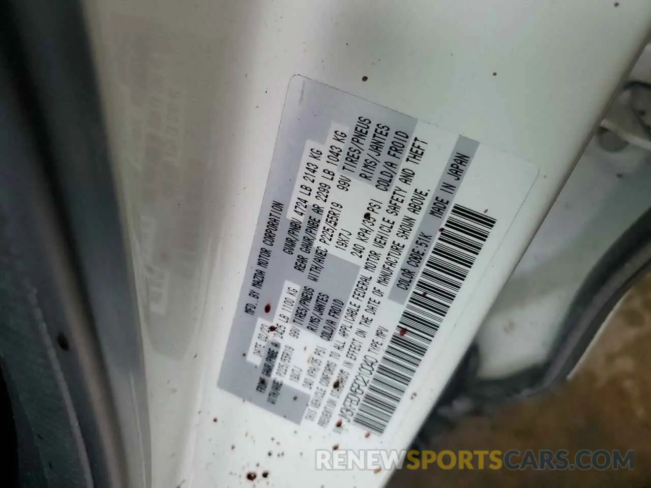13 Photograph of a damaged car JM3KFBDM6P0210040 MAZDA CX-5 PREMI 2023