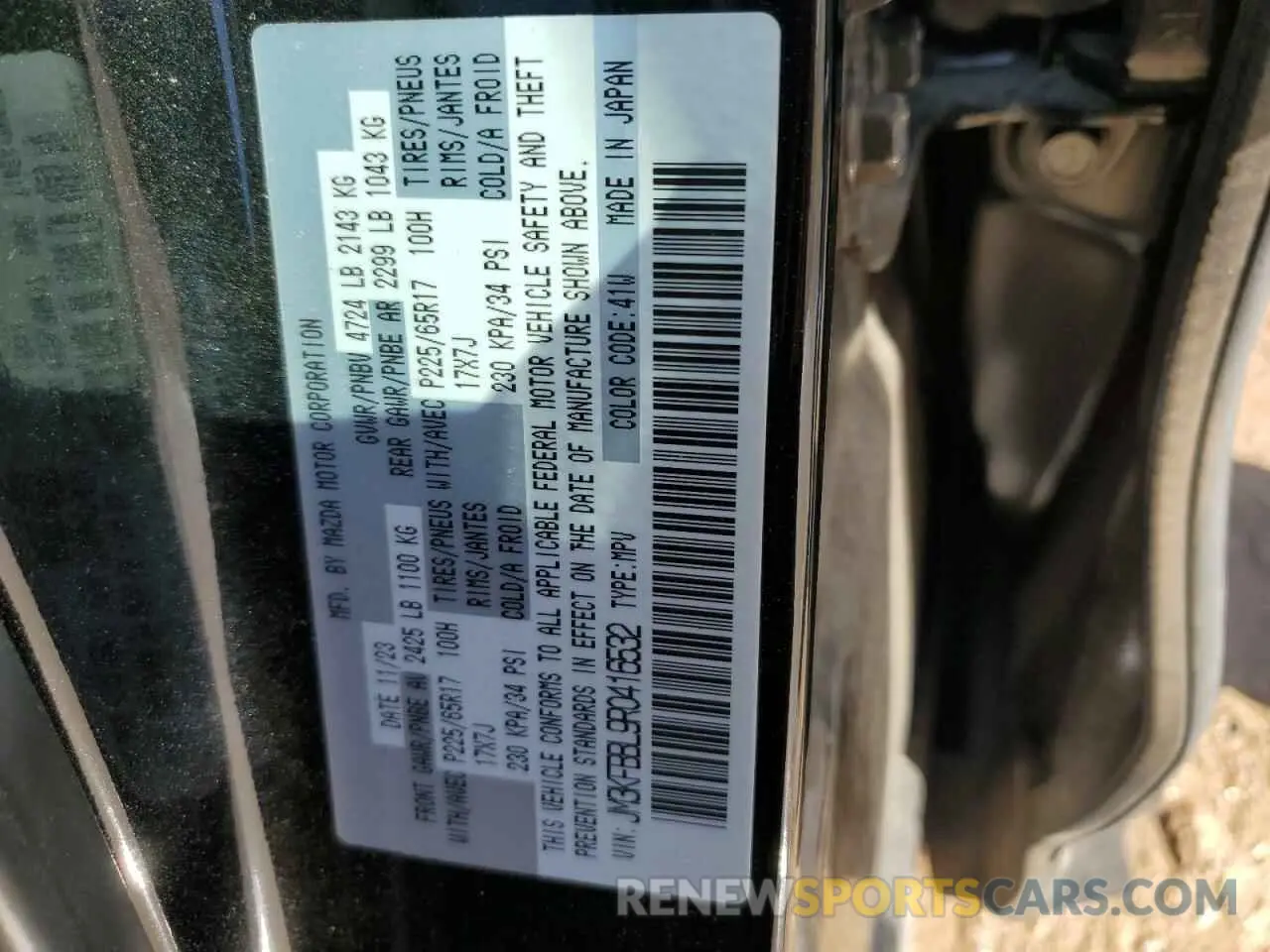 13 Photograph of a damaged car JM3KFBBL9R0416532 MAZDA CX-5 SELEC 2024