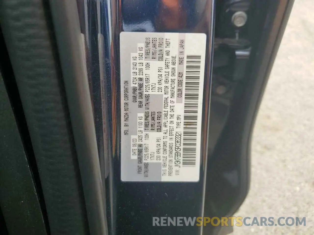 13 Photograph of a damaged car JM3KFBBM3R0363321 MAZDA CX-5 SELEC 2024