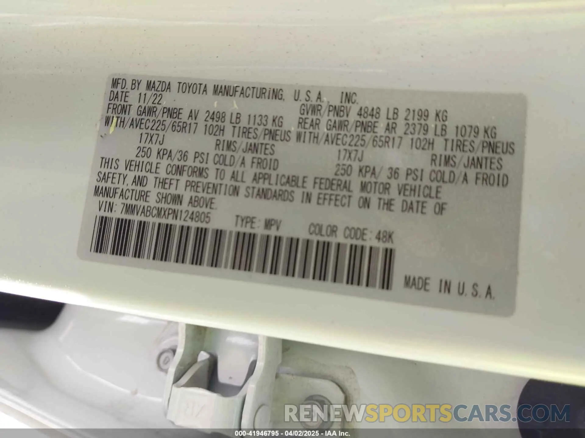 9 Photograph of a damaged car 7MMVABCMXPN124805 MAZDA CX-50 2023