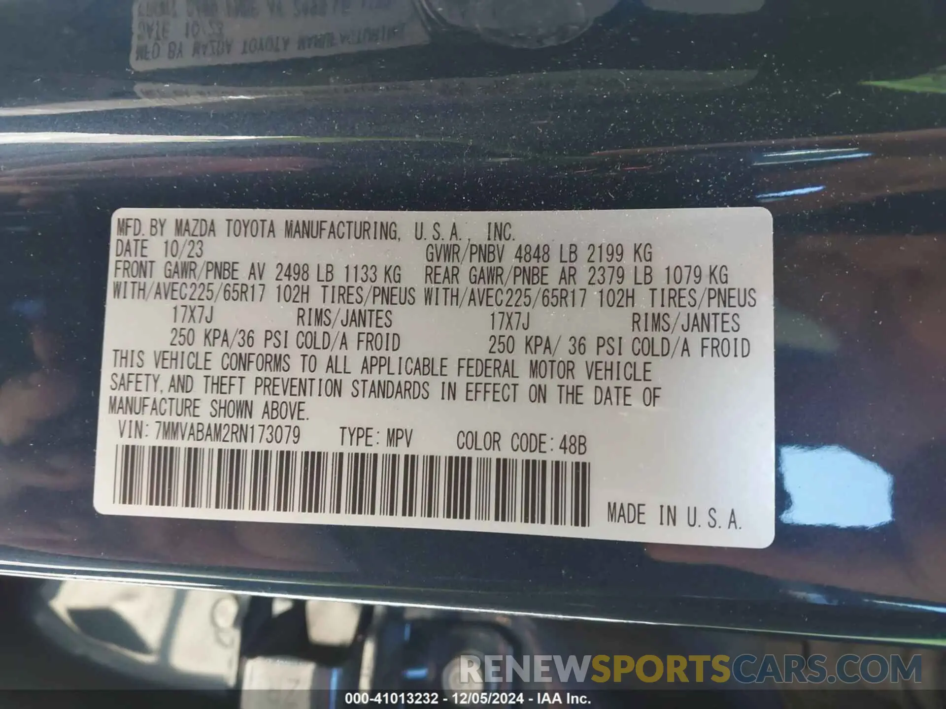 9 Photograph of a damaged car 7MMVABAM2RN173079 MAZDA CX-50 2024