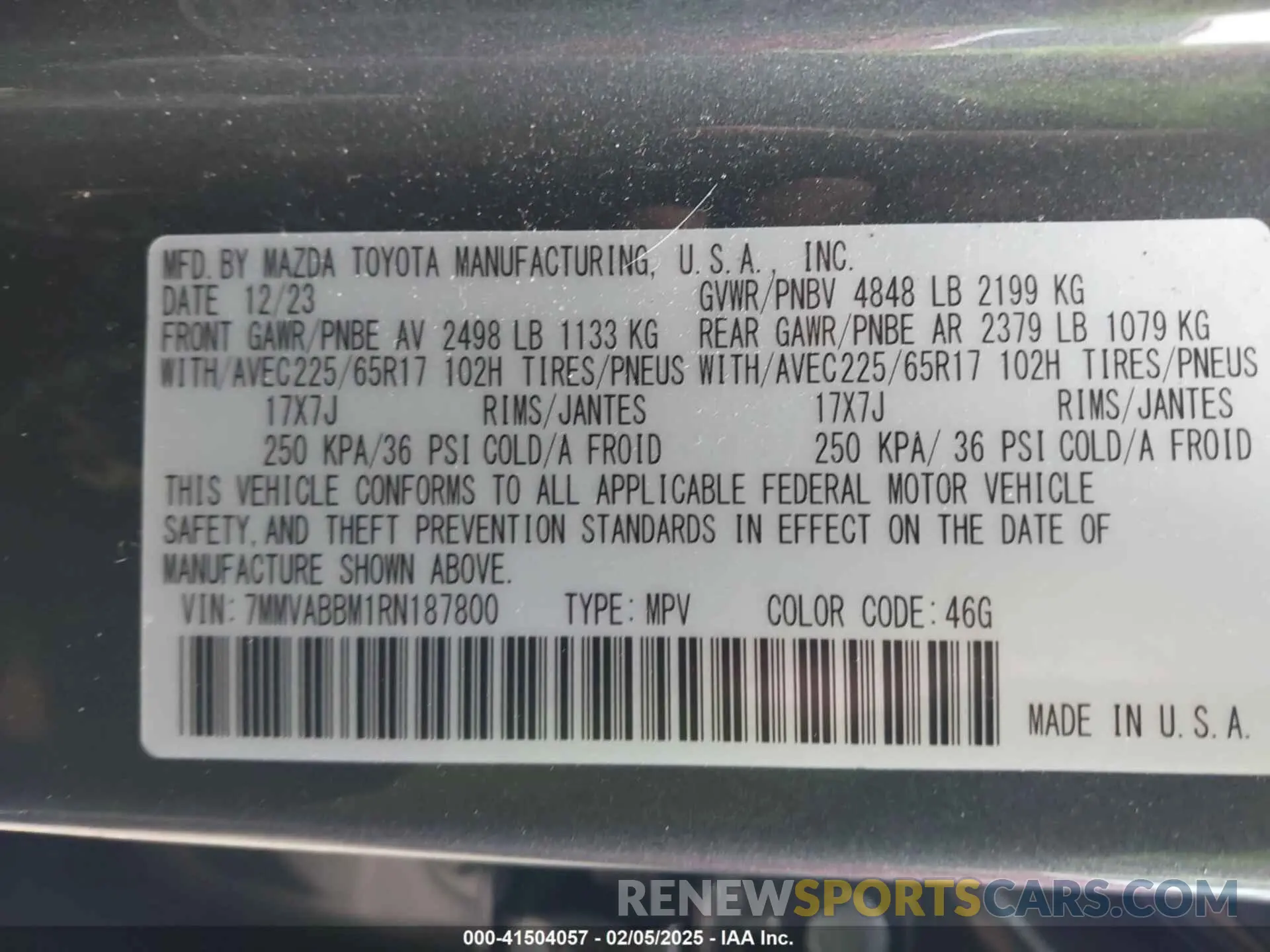 9 Photograph of a damaged car 7MMVABBM1RN187800 MAZDA CX-50 2024