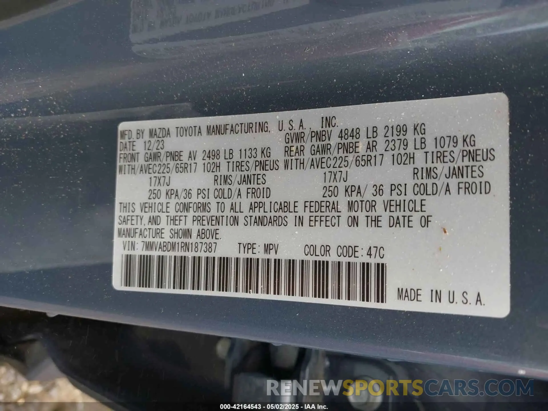 9 Photograph of a damaged car 7MMVABDM1RN187387 MAZDA CX-50 2024