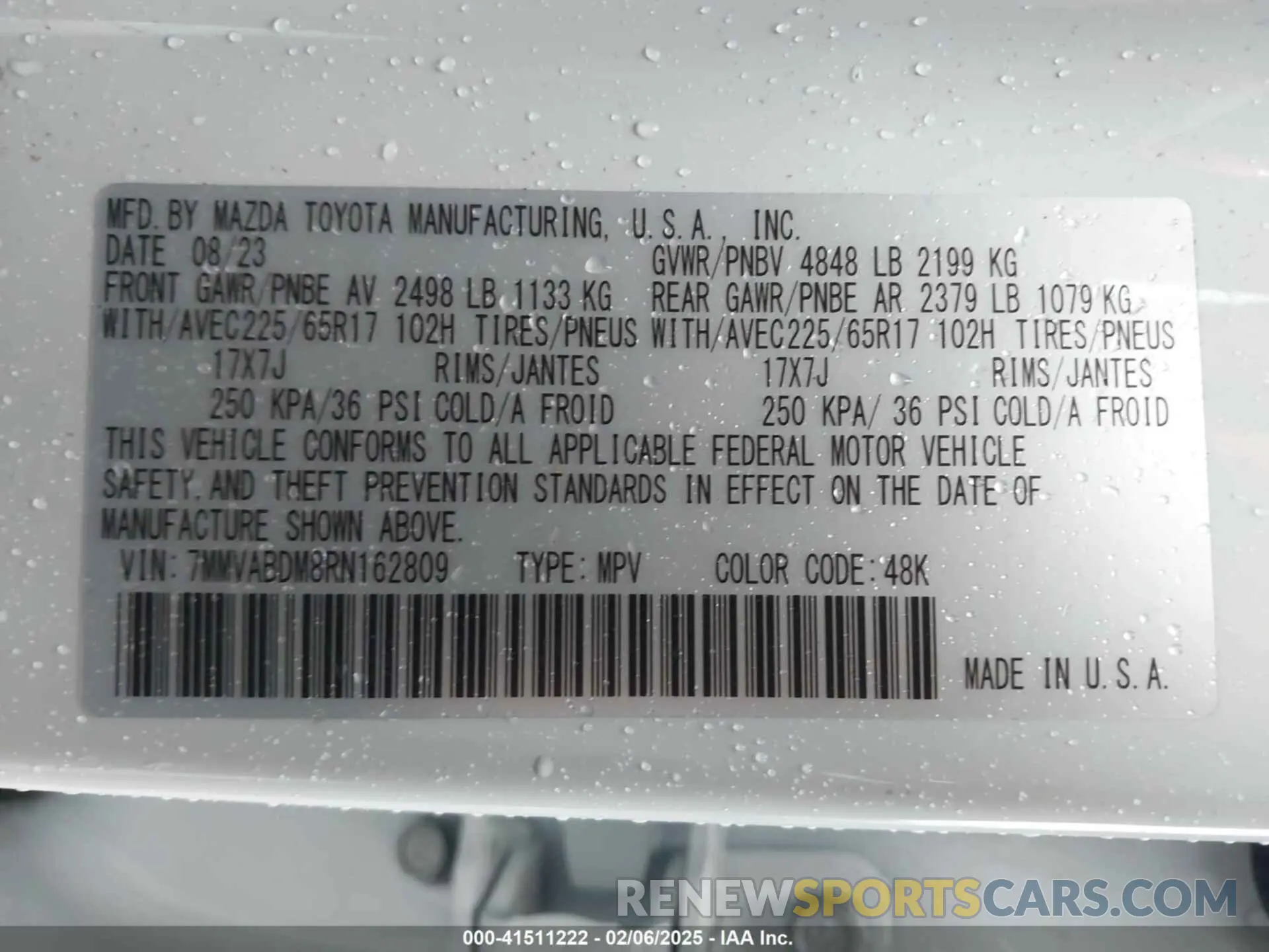 9 Photograph of a damaged car 7MMVABDM8RN162809 MAZDA CX-50 2024