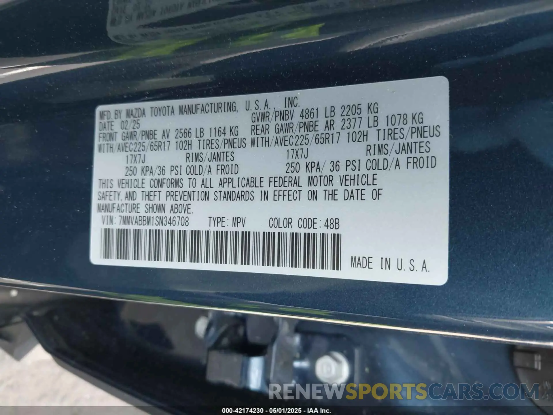 9 Photograph of a damaged car 7MMVABBM1SN346708 MAZDA CX-50 2025