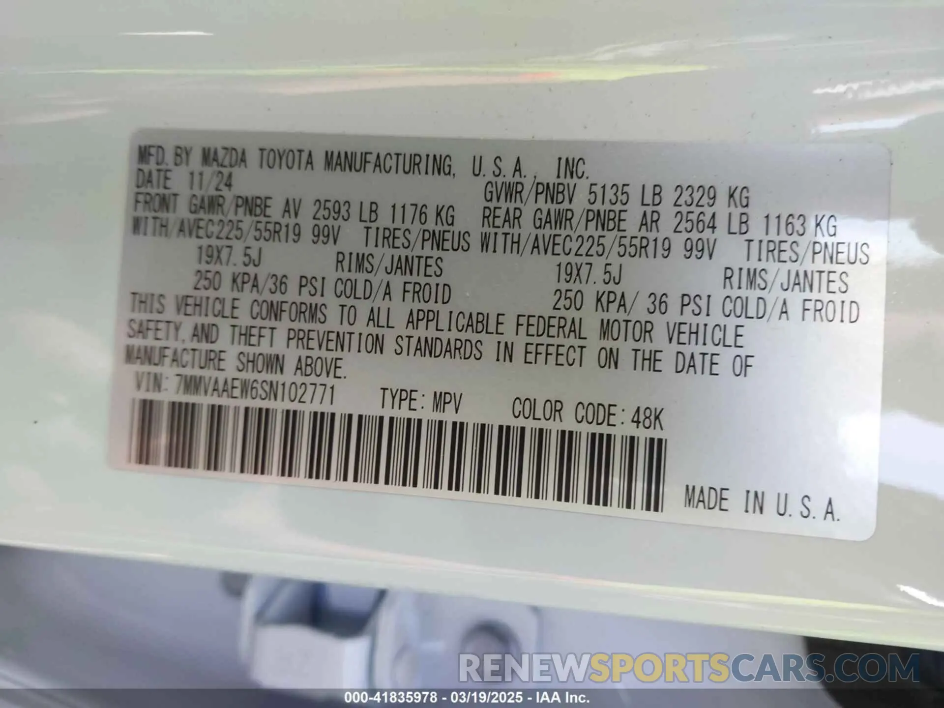 9 Photograph of a damaged car 7MMVAAEW6SN102771 MAZDA CX-50 HYBRID 2025