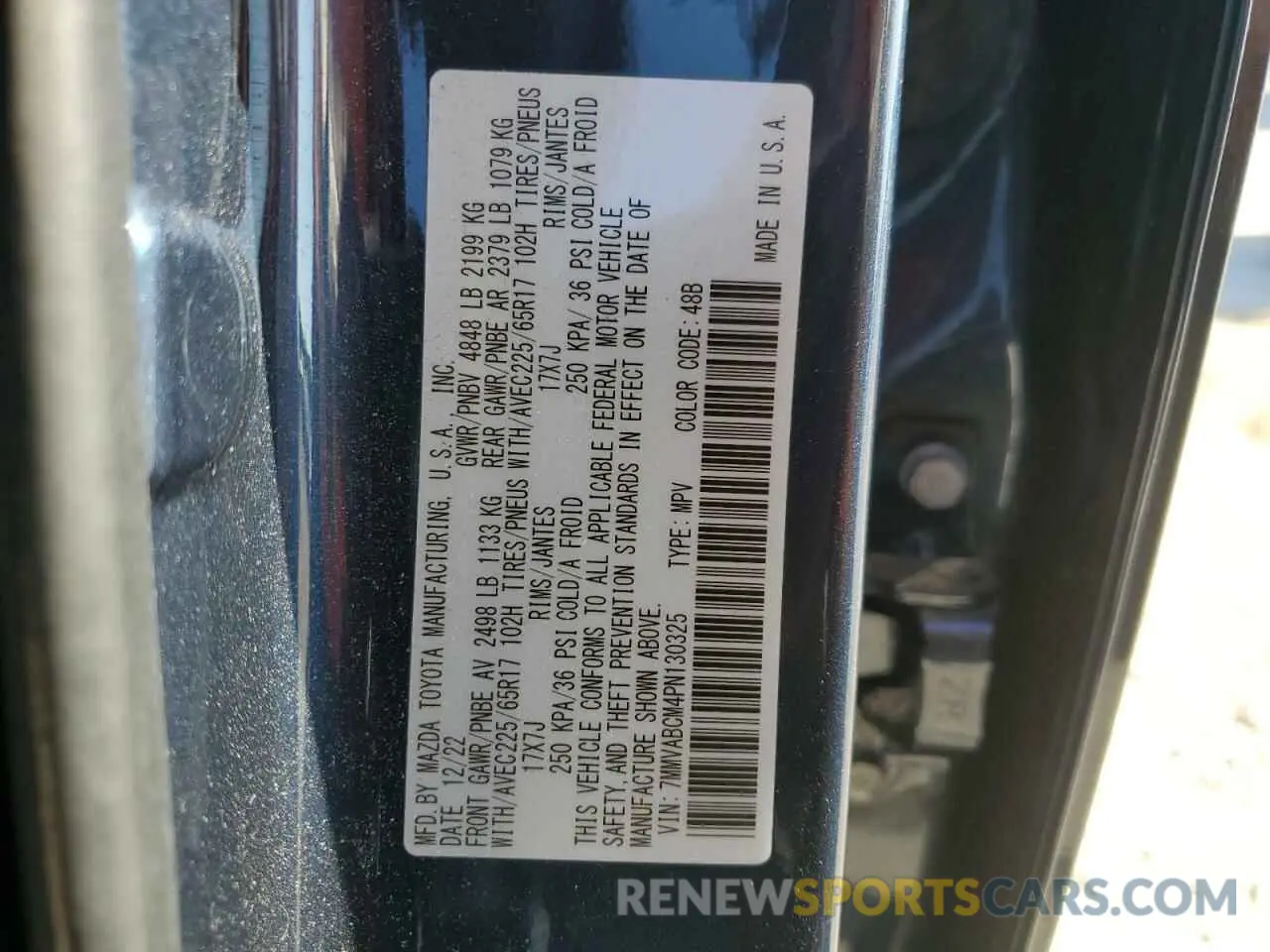 13 Photograph of a damaged car 7MMVABCM4PN130325 MAZDA CX-50 PREF 2023