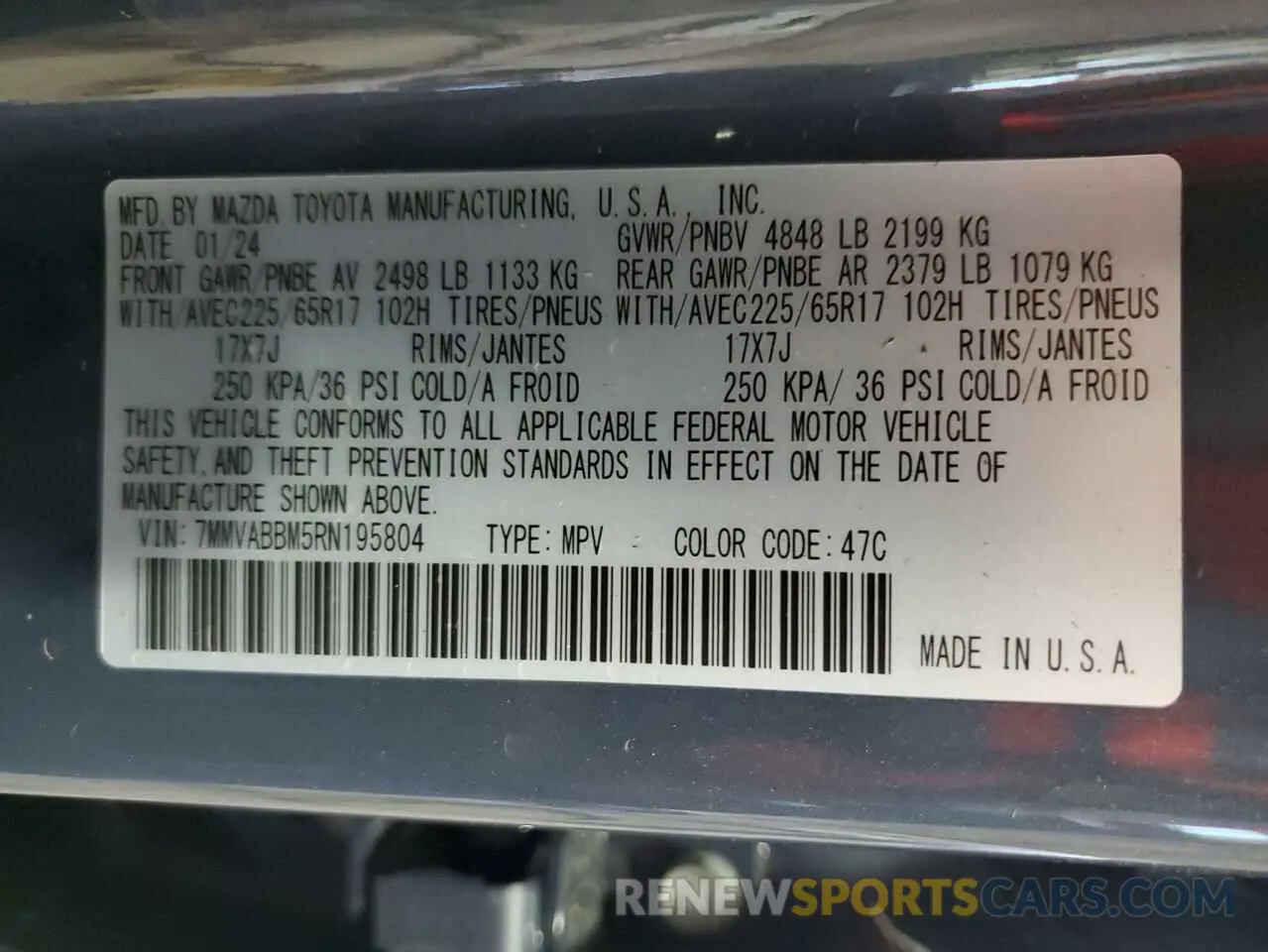 15 Photograph of a damaged car 7MMVABBM5RN195804 MAZDA CX-50 PREF 2024