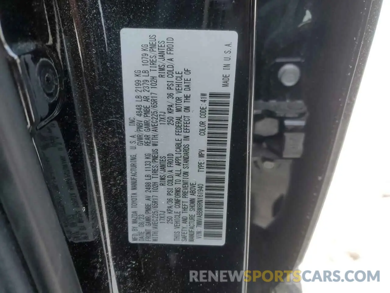 14 Photograph of a damaged car 7MMVABBM8RN161940 MAZDA CX-50 PREF 2024