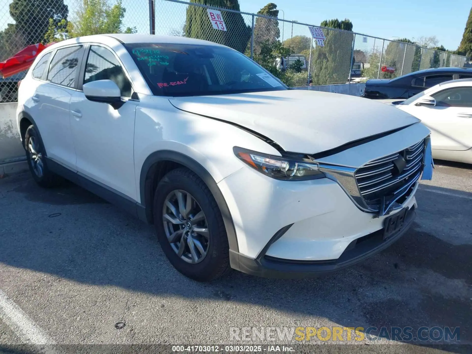 1 Photograph of a damaged car JM3TCABY9K0309019 MAZDA CX-9 2019