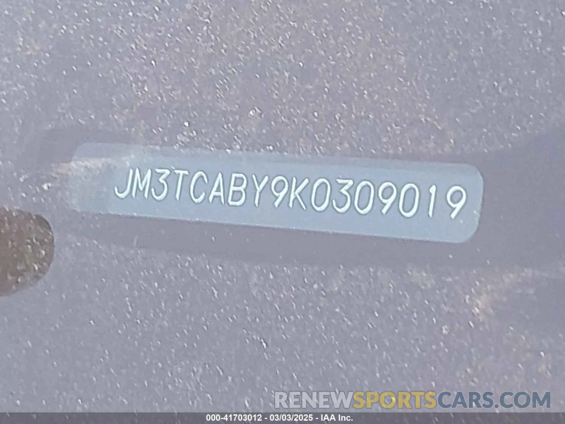 9 Photograph of a damaged car JM3TCABY9K0309019 MAZDA CX-9 2019