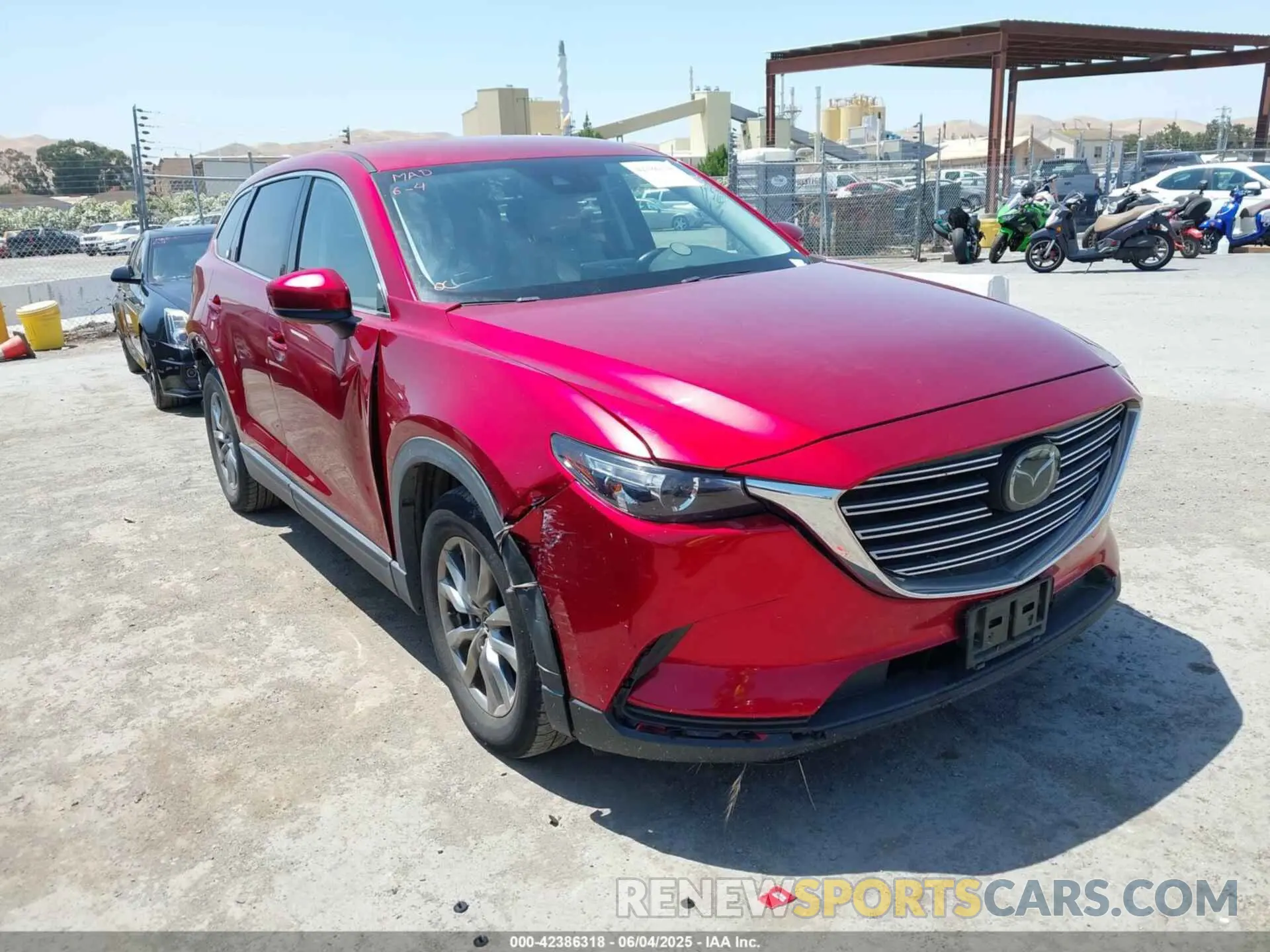 1 Photograph of a damaged car JM3TCBCYXK0309180 MAZDA CX-9 2019