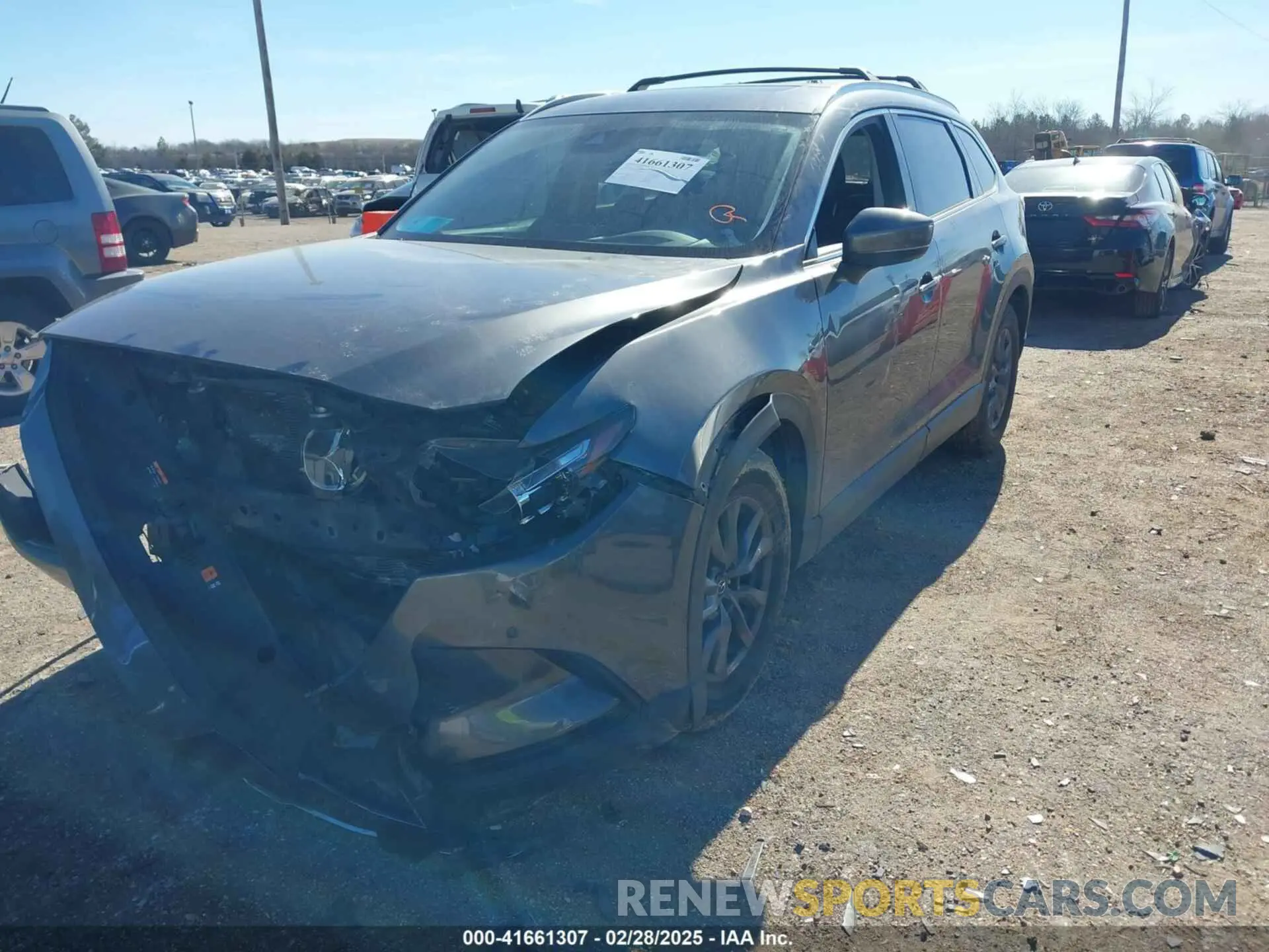 2 Photograph of a damaged car JM3TCACY4M0509579 MAZDA CX-9 2021