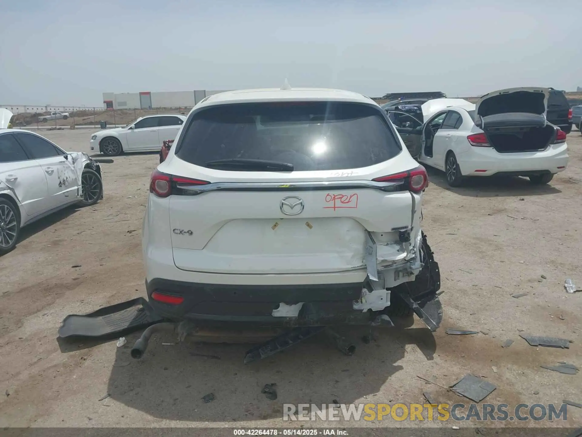 16 Photograph of a damaged car JM3TCACY9M0526376 MAZDA CX-9 2021