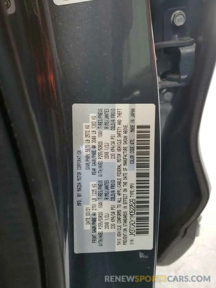 13 Photograph of a damaged car JM3TCADY1M0522529 MAZDA CX-9 2021