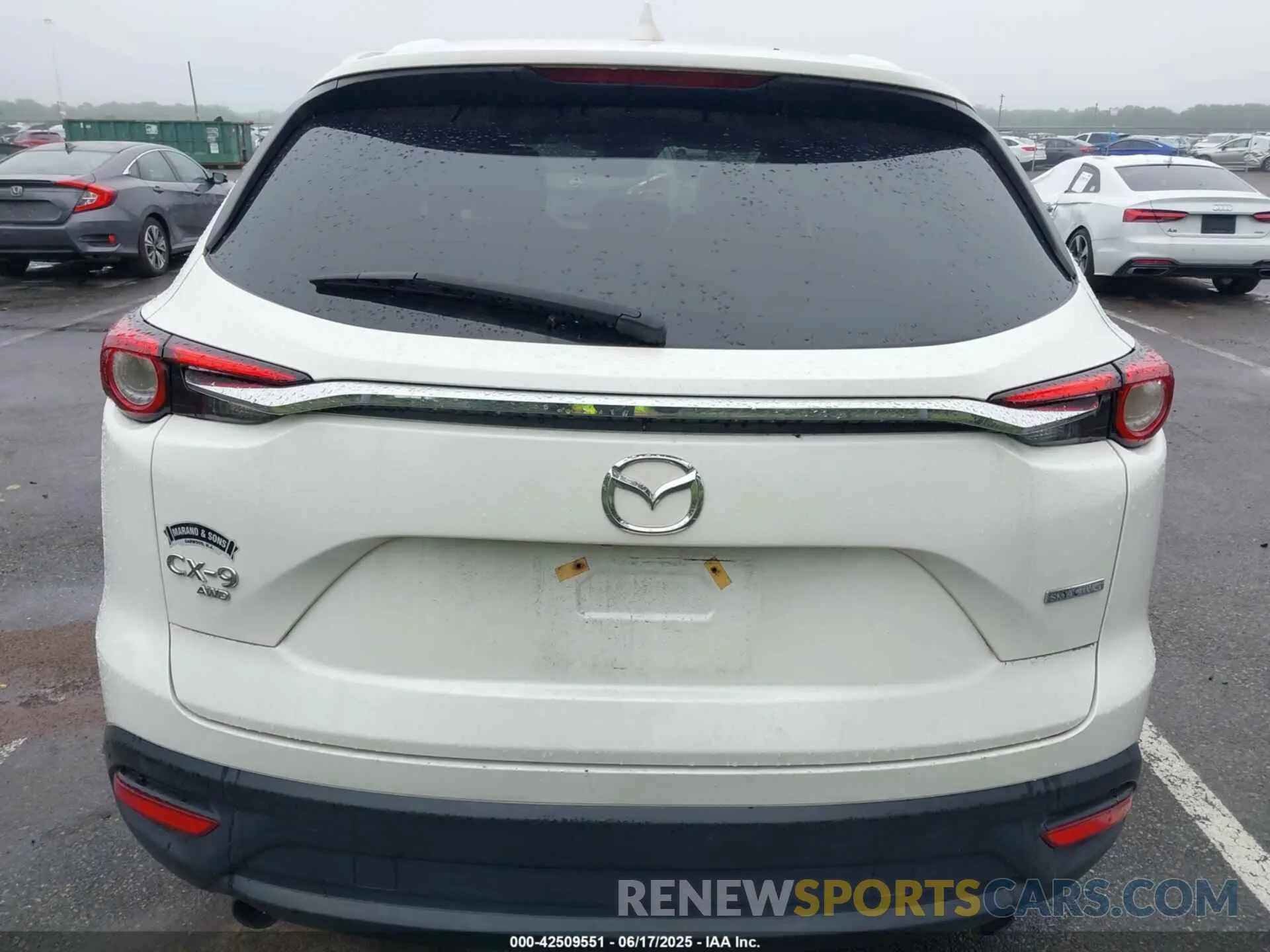 16 Photograph of a damaged car JM3TCBCY0M0508807 MAZDA CX-9 2021