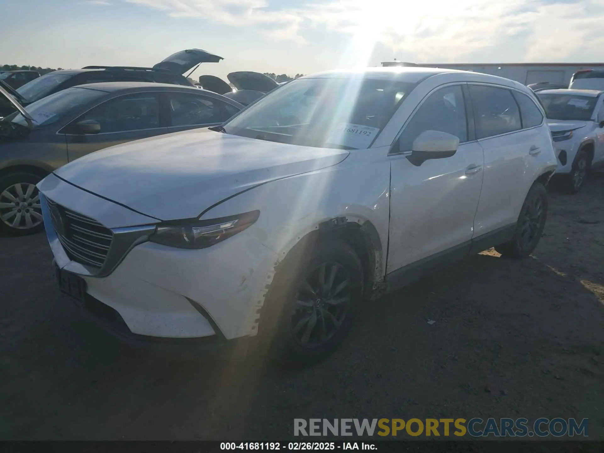 2 Photograph of a damaged car JM3TCBCY1M0507696 MAZDA CX-9 2021