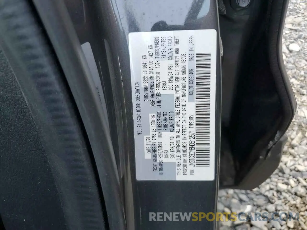 13 Photograph of a damaged car JM3TCBCY6M0512571 MAZDA CX-9 2021