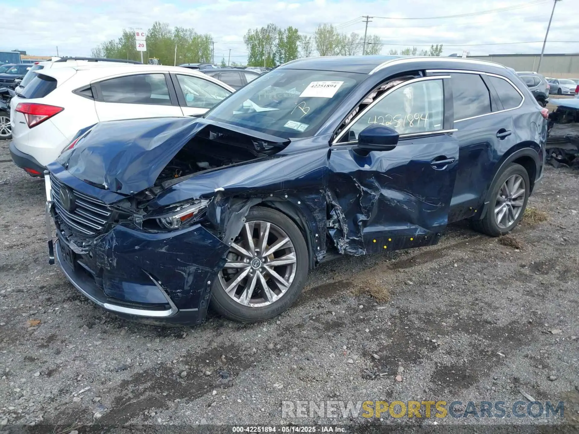 2 Photograph of a damaged car JM3TCBDY3M0537975 MAZDA CX-9 2021
