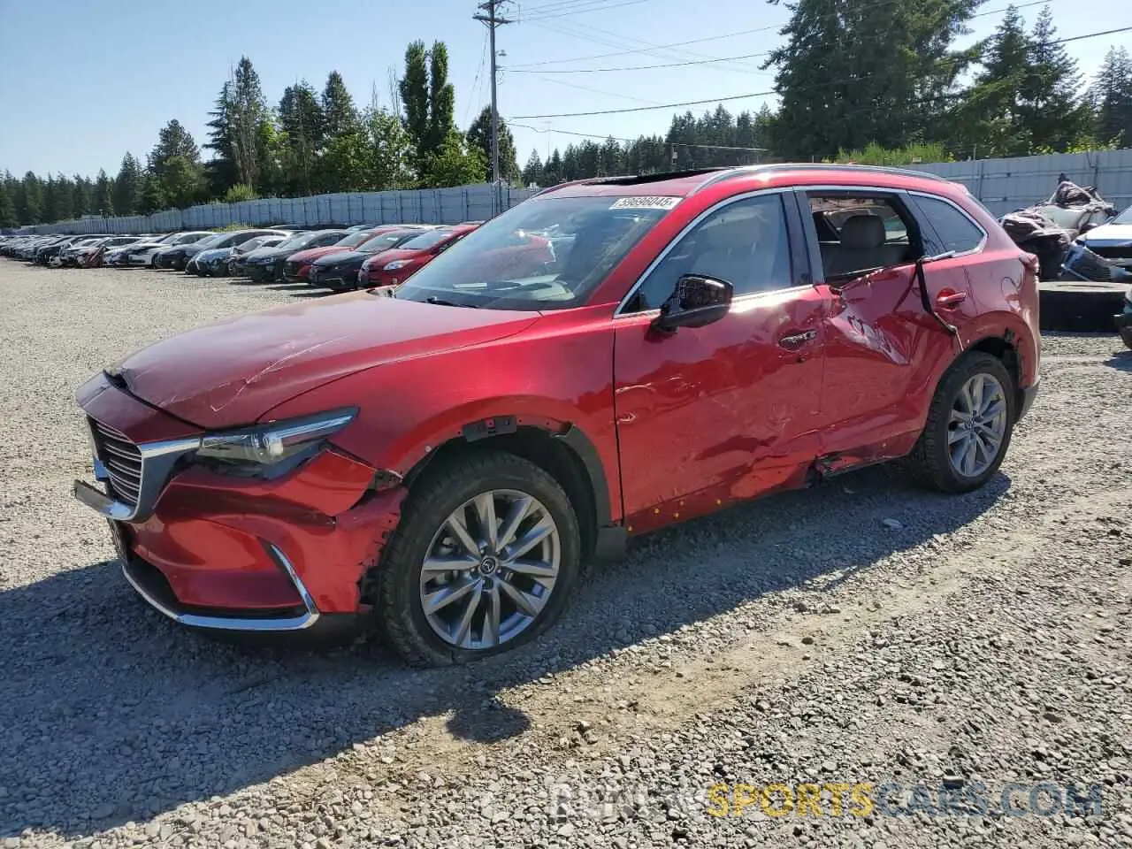 1 Photograph of a damaged car JM3TCBDY4M0532977 MAZDA CX-9 2021