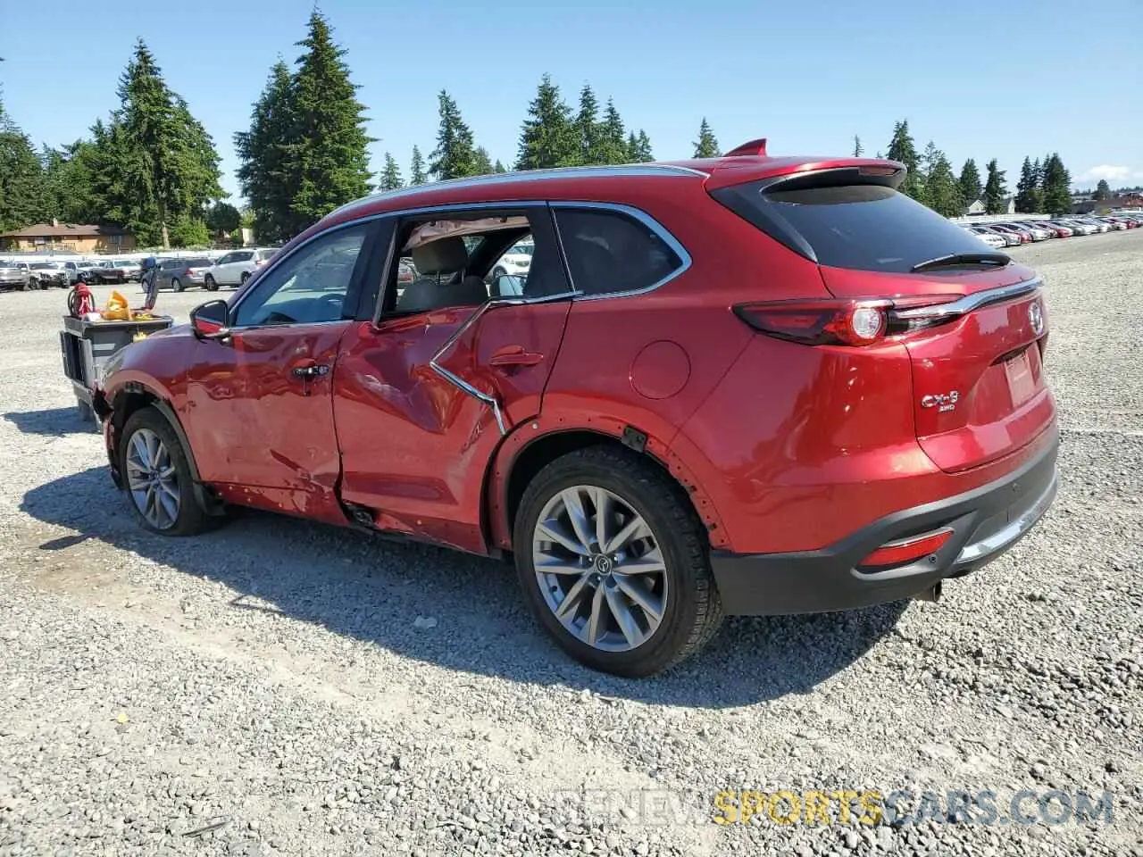 2 Photograph of a damaged car JM3TCBDY4M0532977 MAZDA CX-9 2021