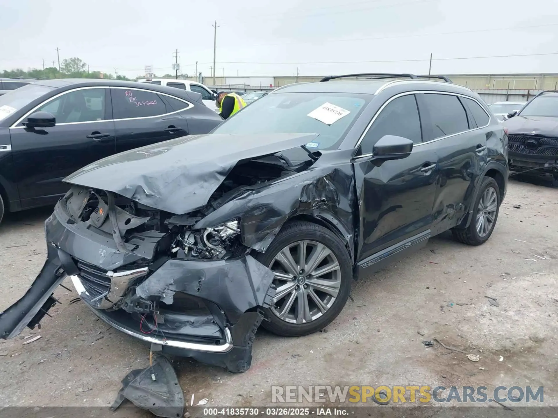 2 Photograph of a damaged car JM3TCBEY3M0505266 MAZDA CX-9 2021