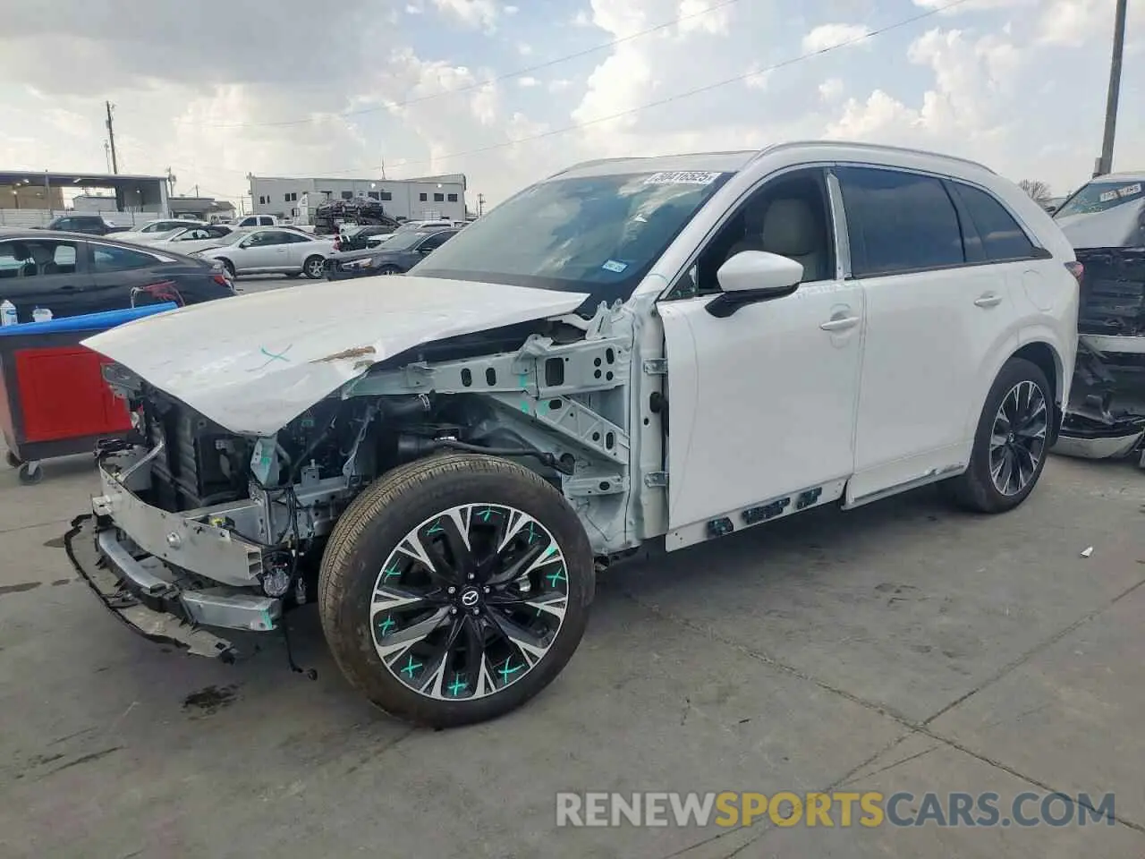 1 Photograph of a damaged car JM3KK1HC0R1170641 MAZDA CX-90 2024