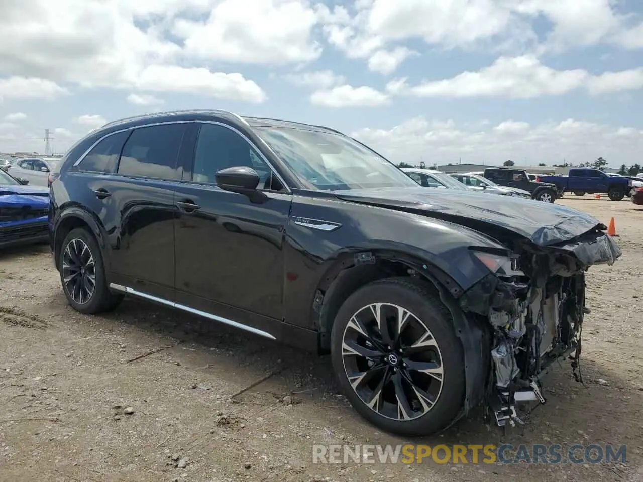 4 Photograph of a damaged car JM3KK1HC4R1125797 MAZDA CX-90 2024