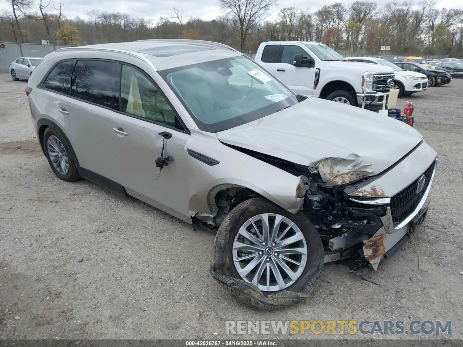 1 Photograph of a damaged car JM3KKCHD0R1105454 MAZDA CX-90 2024