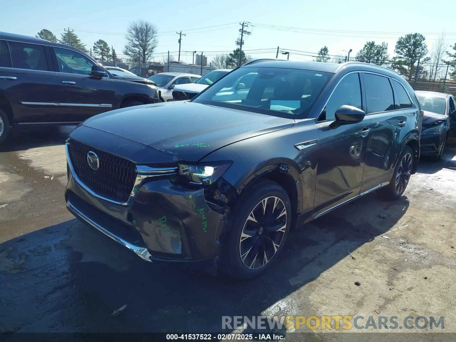 2 Photograph of a damaged car JM3KKDHC8R1112049 MAZDA CX-90 2024