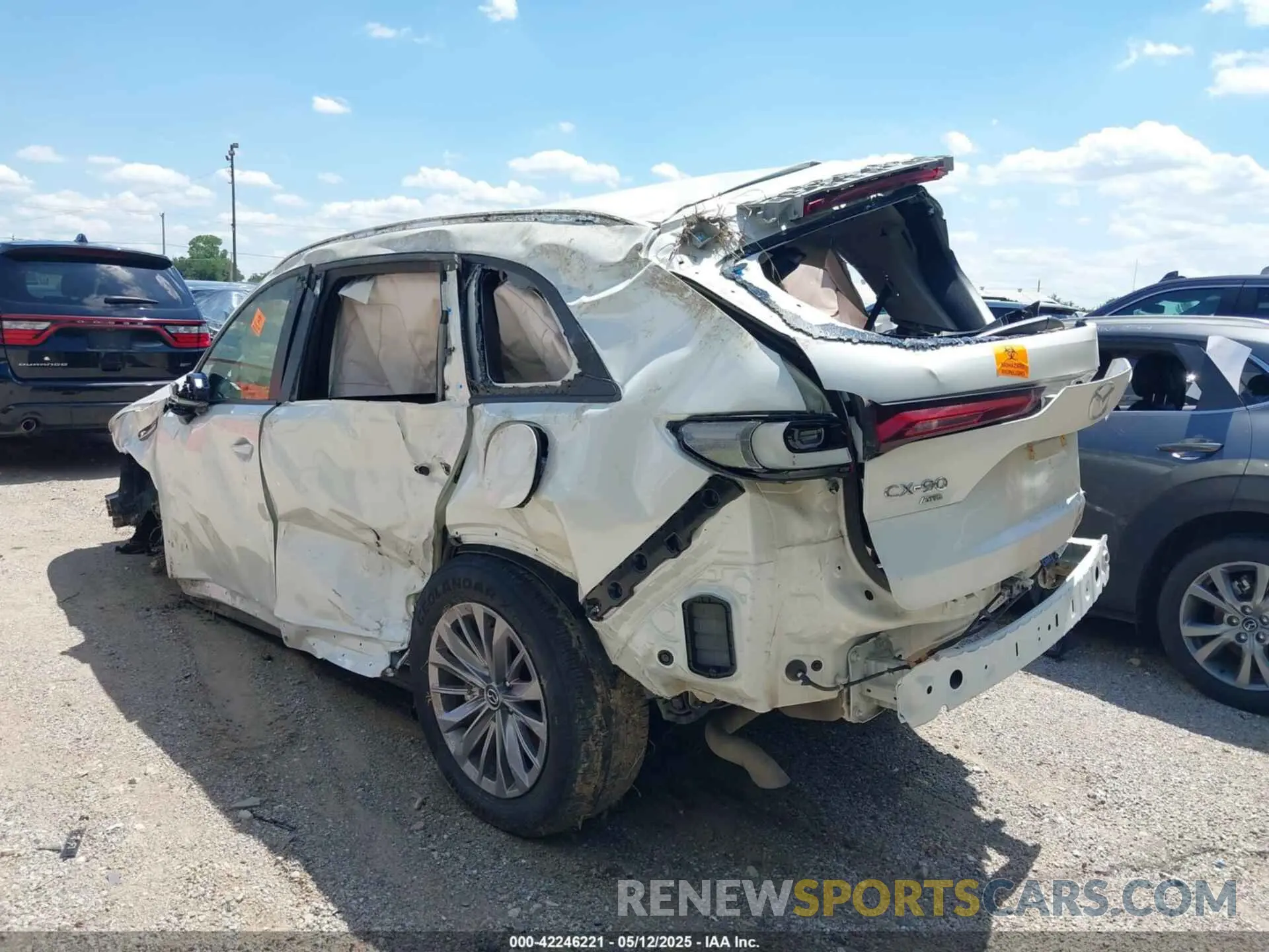 3 Photograph of a damaged car JM3KKAHD4S1195055 MAZDA CX-90 2025