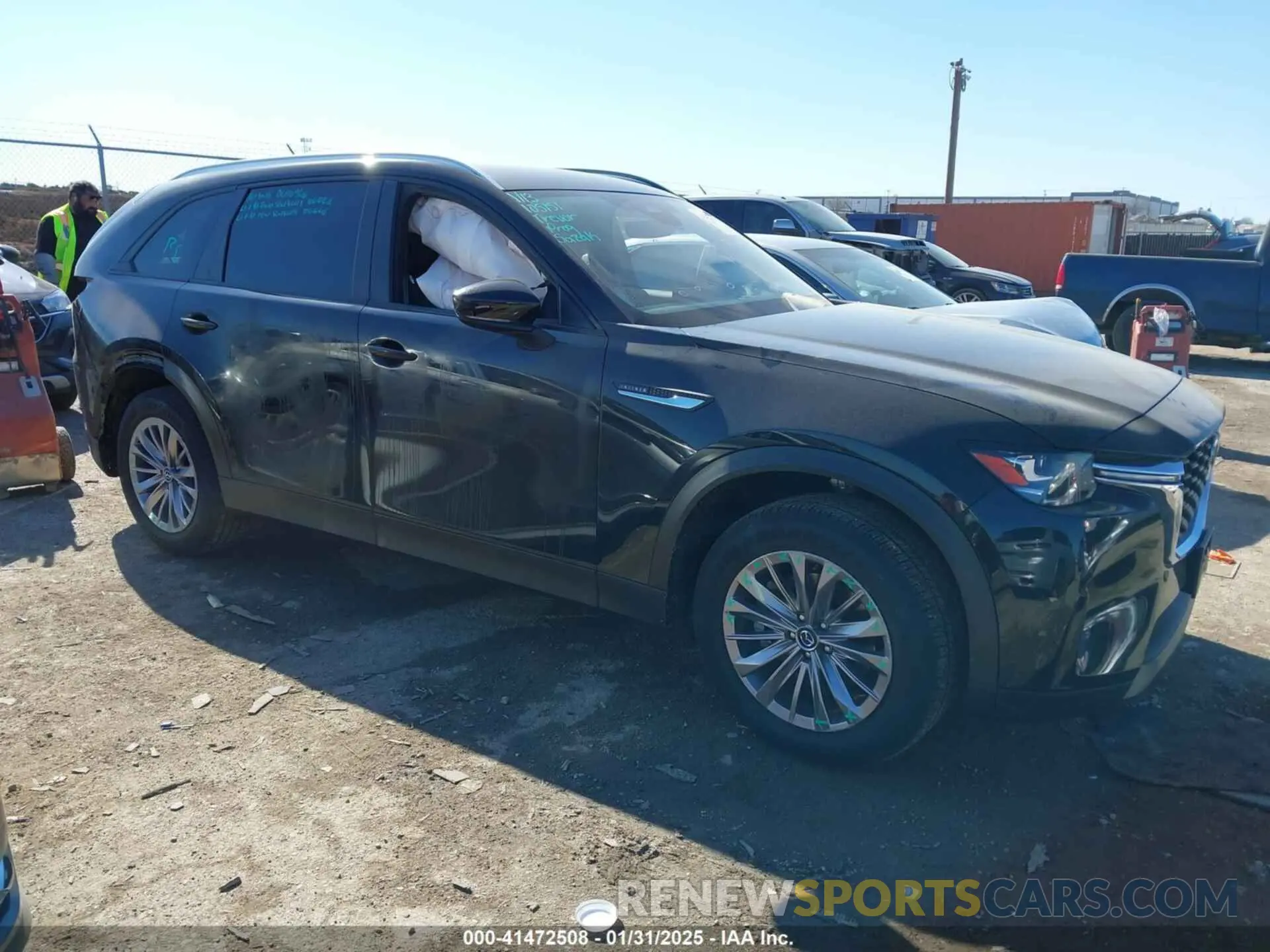 1 Photograph of a damaged car JM3KKAHDXS1196145 MAZDA CX-90 2025