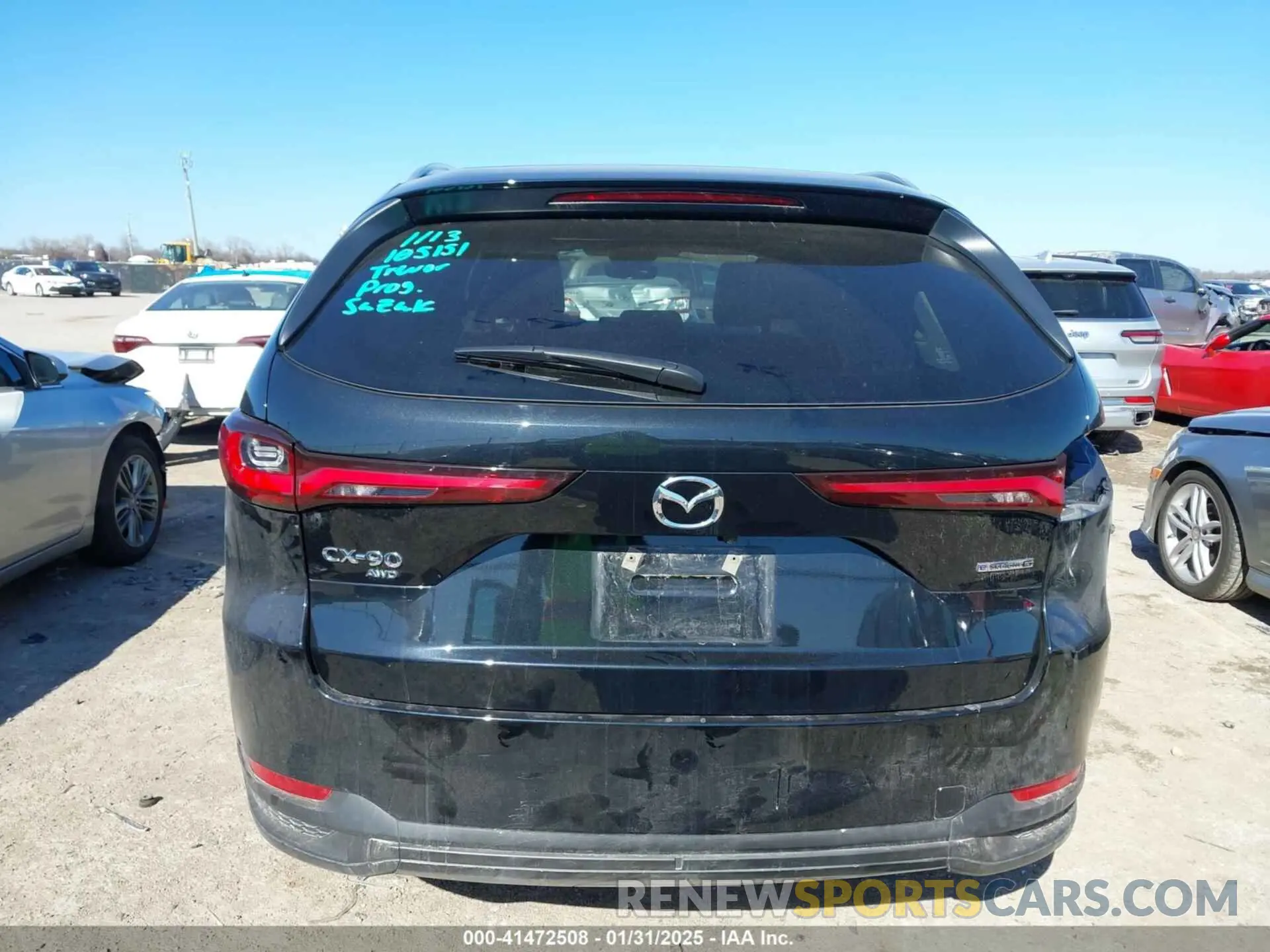 16 Photograph of a damaged car JM3KKAHDXS1196145 MAZDA CX-90 2025