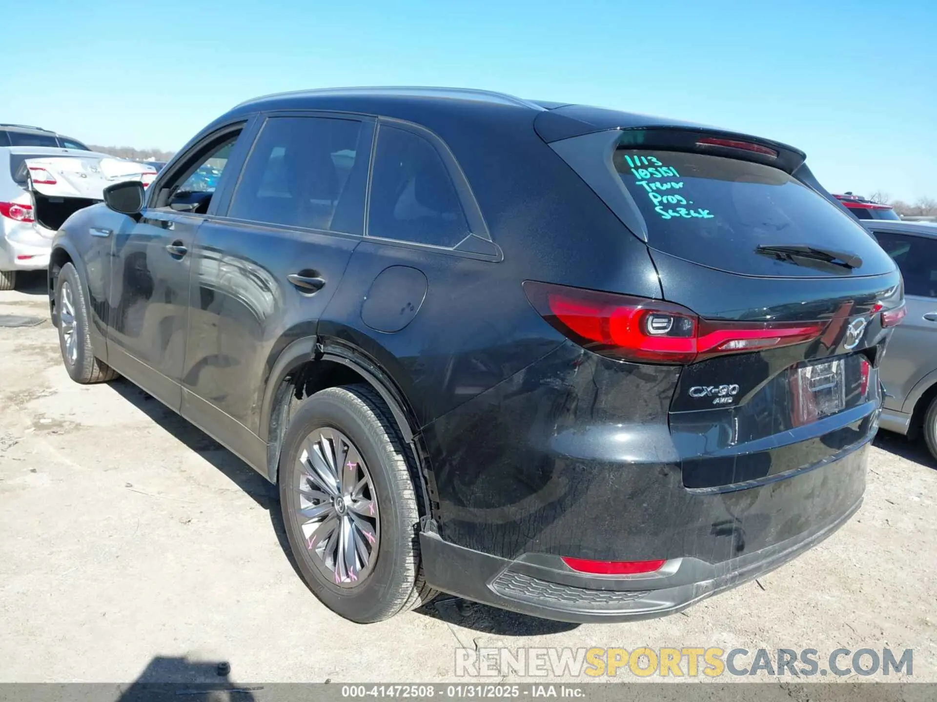3 Photograph of a damaged car JM3KKAHDXS1196145 MAZDA CX-90 2025