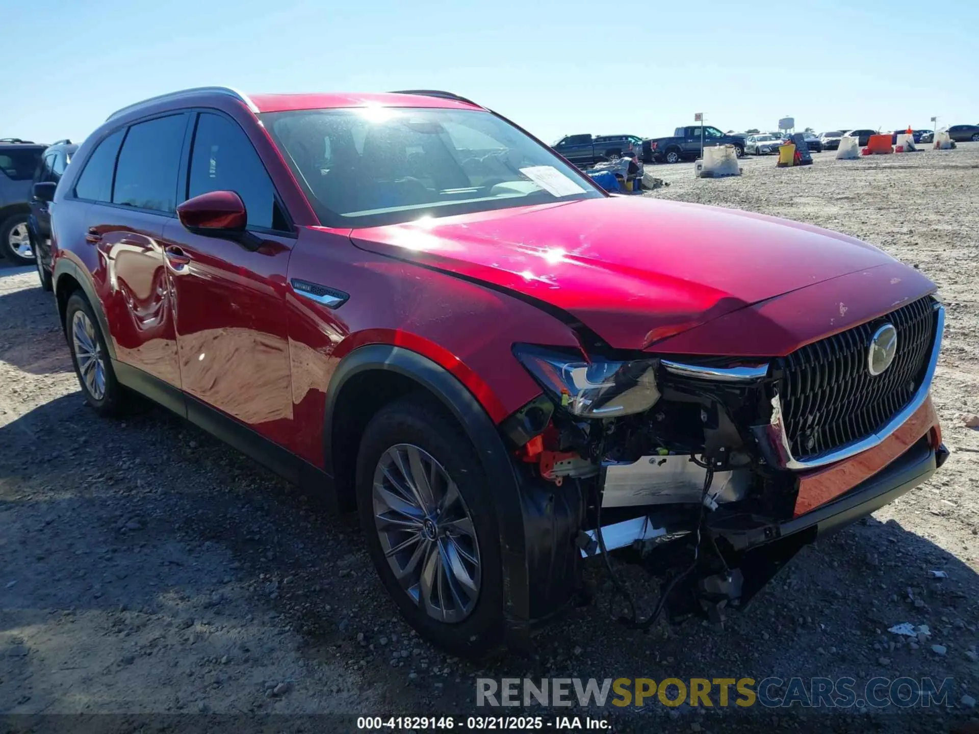 1 Photograph of a damaged car JM3KKBHD4S1210336 MAZDA CX-90 2025