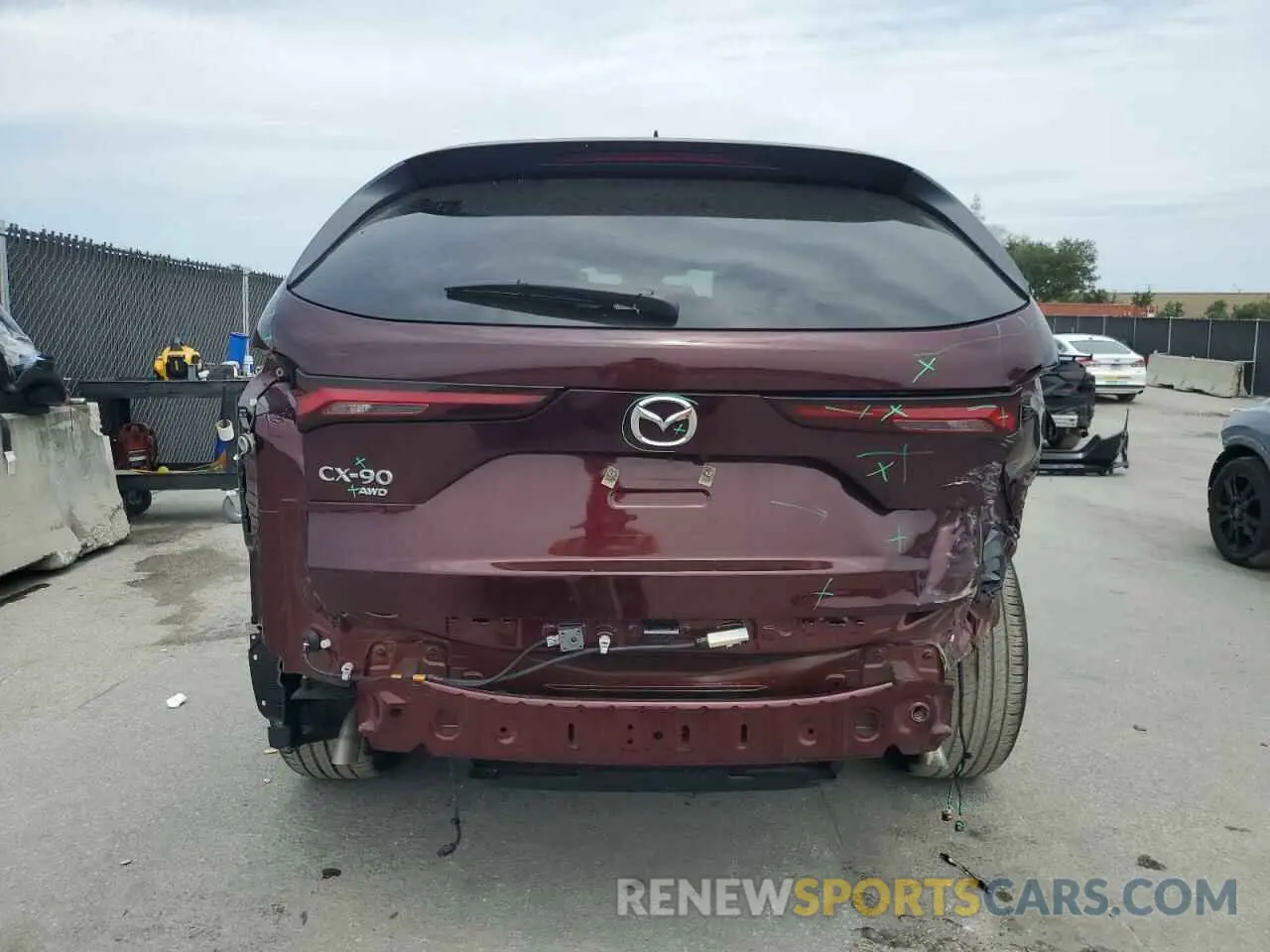 6 Photograph of a damaged car JM3KKCHA1S1200293 MAZDA CX-90 2025
