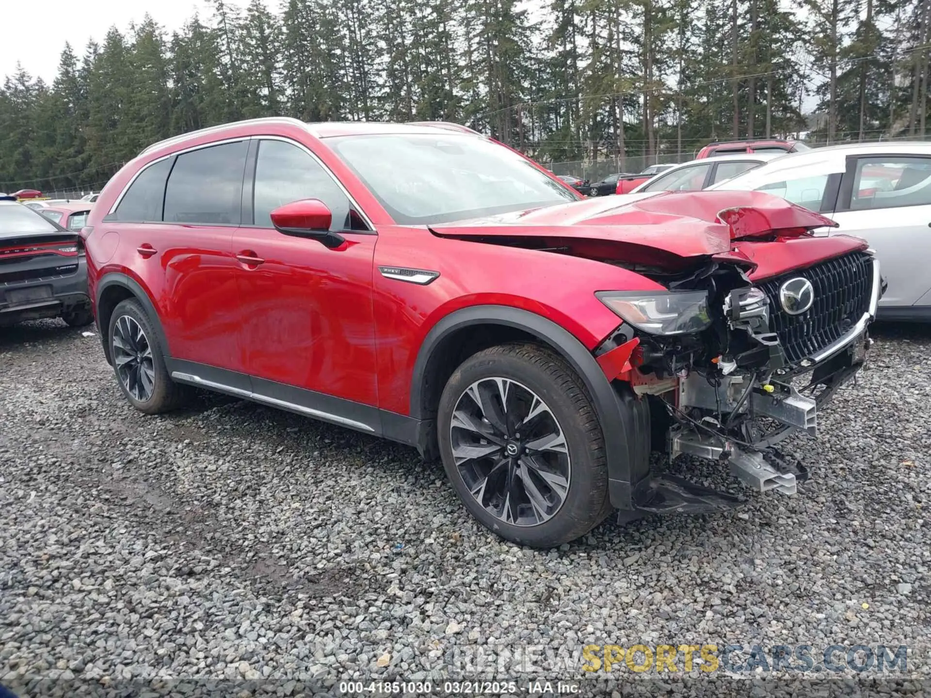 1 Photograph of a damaged car JM3KKEHA4S1198373 MAZDA CX-90 PHEV 2025