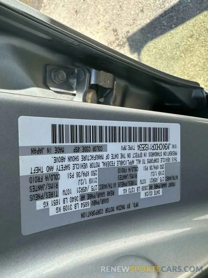 10 Photograph of a damaged car JM3KKDHD0R1162534 MAZDA CX-90 PREM 2024