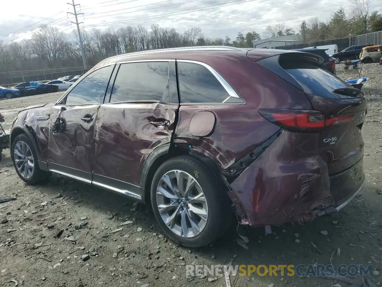 2 Photograph of a damaged car JM3KKDHD0R1188261 MAZDA CX-90 PREM 2024