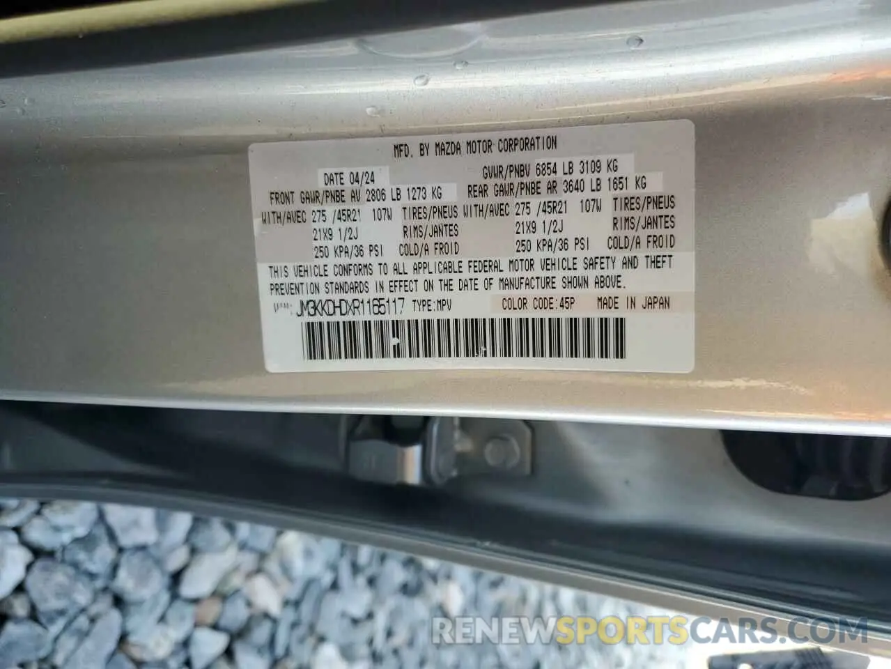 14 Photograph of a damaged car JM3KKDHDXR1165117 MAZDA CX-90 PREM 2024