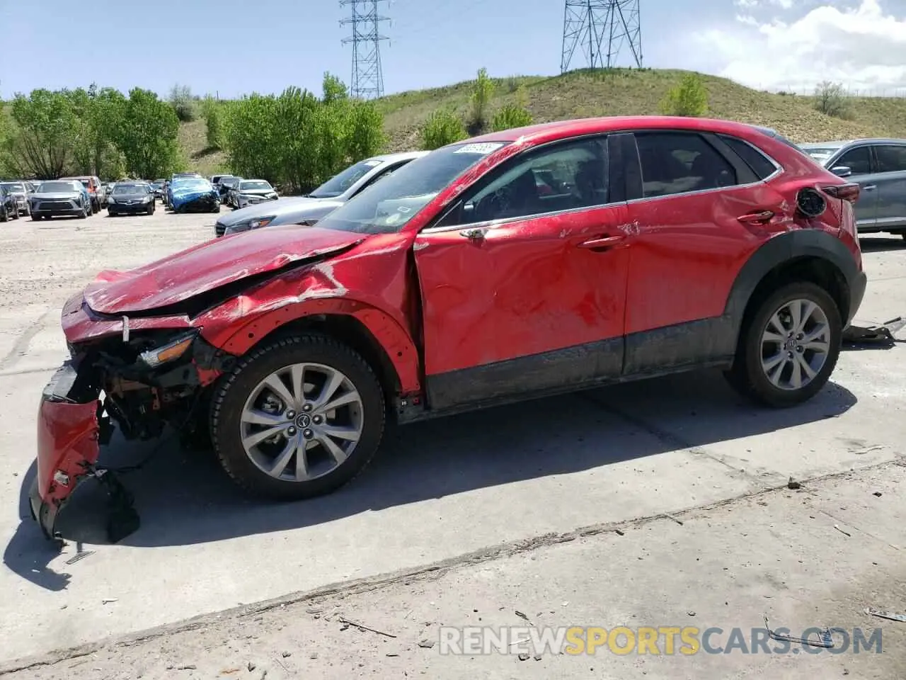 1 Photograph of a damaged car 3MVDMBDL7LM119105 MAZDA CX30 2020